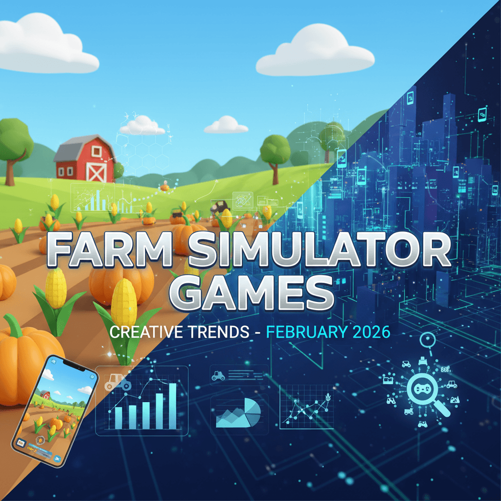 February 2026 UA Creative Recap: Farm-Sim's Shift to Player Struggle & Curiosity
