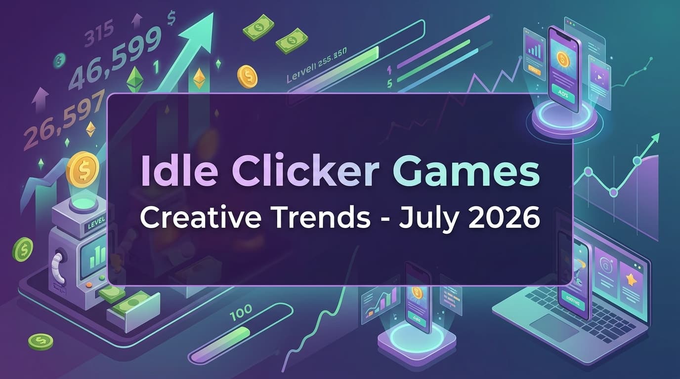 Idle-Clicker Ad Trends July 2026: New Winning Hooks & Creative Strategies