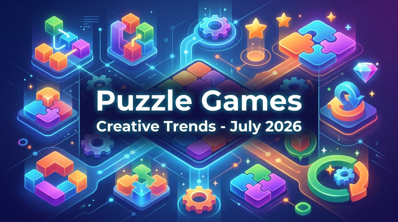 Mobile Puzzle Ad Creative Trends: Failure Hooks & AI Curiosity Loops